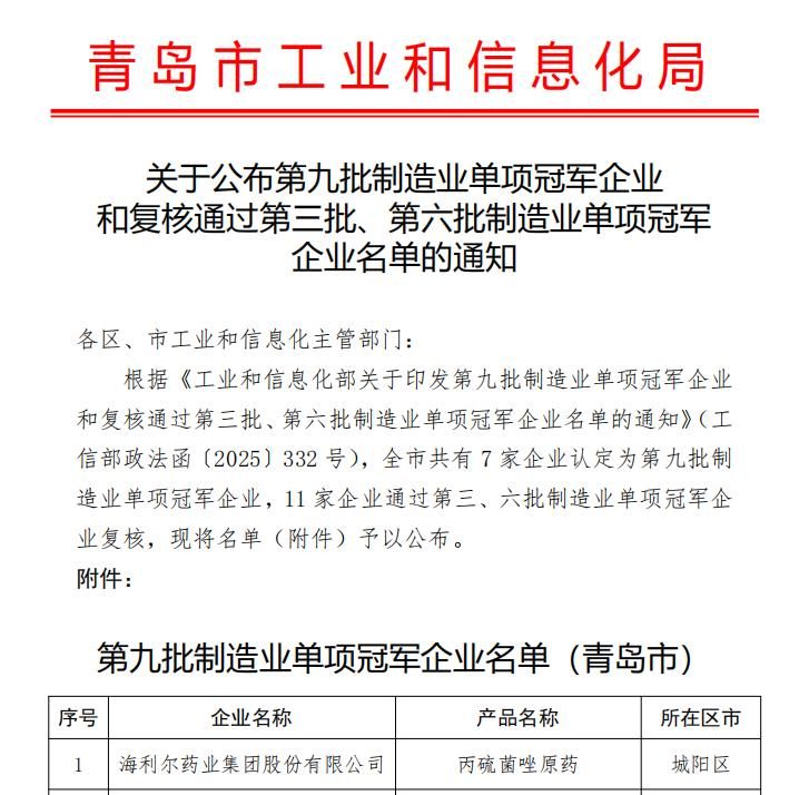 Hailir won the national single champion in manufacturing industry